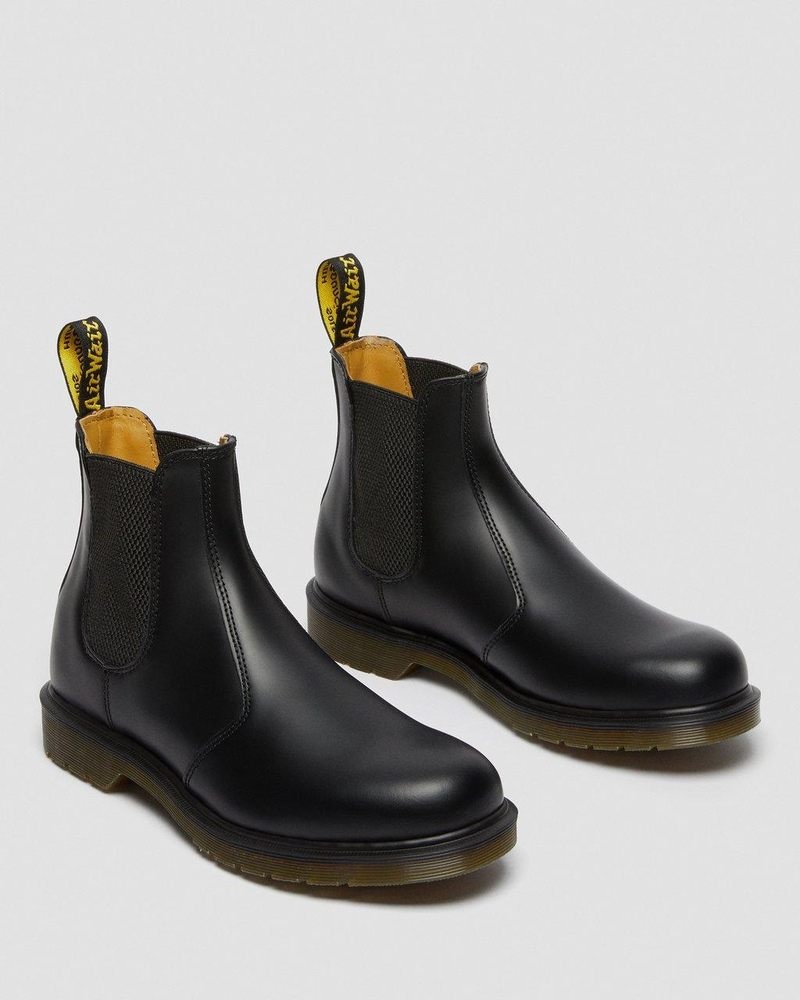 Dr Martin Martens 2976 Smooth Leather Chelsea Boots (Smooth Leather) Boots Black | OP93-Z8LE