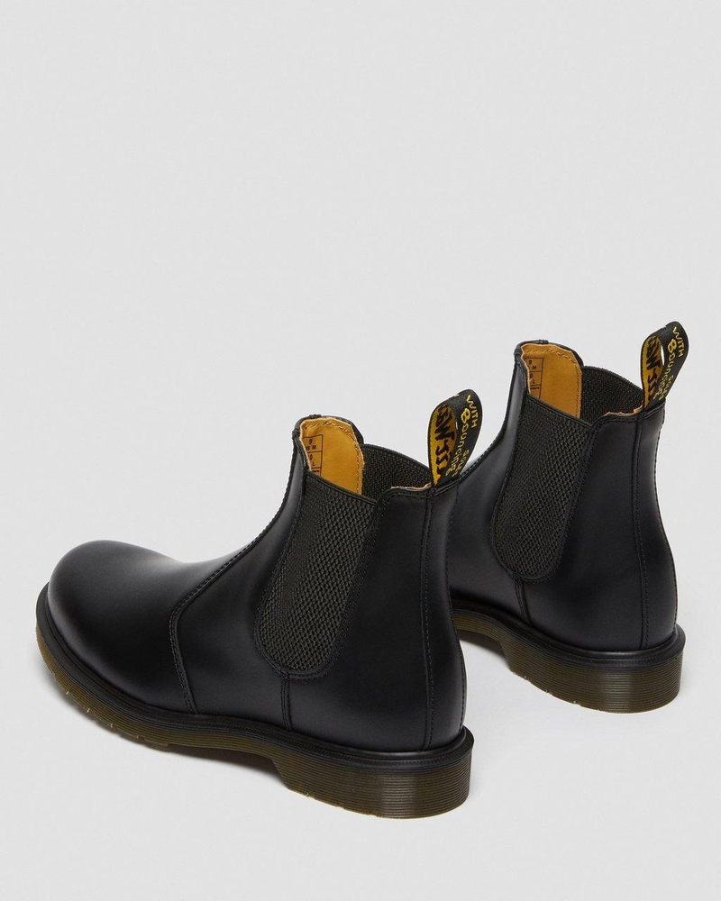 Dr Martin Martens 2976 Smooth Leather Chelsea Boots (Smooth Leather) Boots Black | OP93-Z8LE