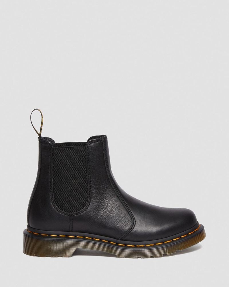 Dr Martin Martens 2976 - Leather Chelsea Boots (Virginia) Boots Black | MZ89-O8GR