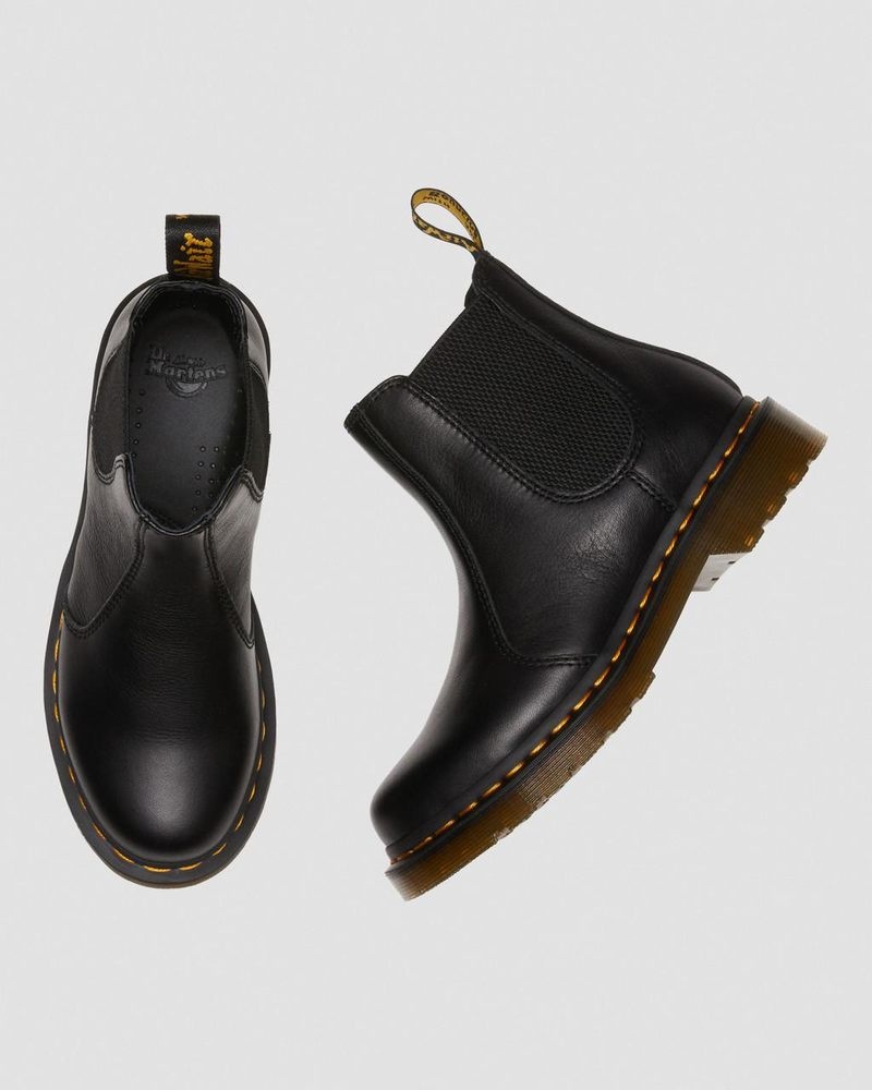 Dr Martin Martens 2976 - Leather Chelsea Boots (Virginia) Boots Black | MZ89-O8GR