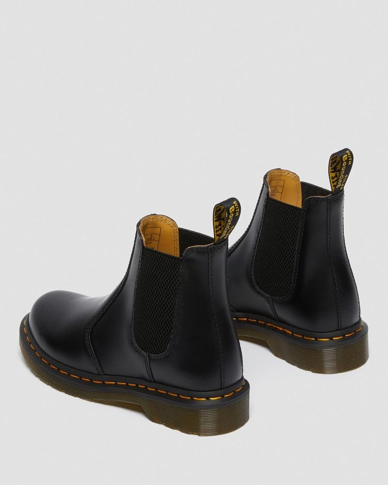 Dr Martin Martens 2976 - Smooth Leather Chelsea Boots (Smooth Leather) Boots Black | LS55-V1FD