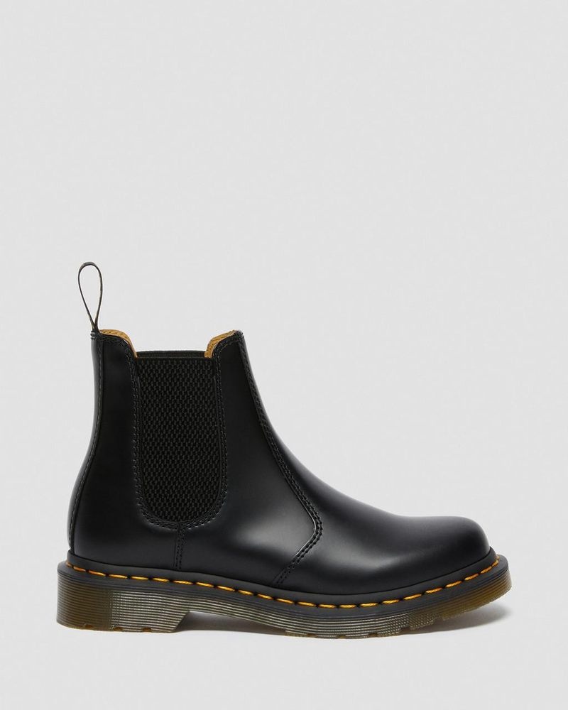 Dr Martin Martens 2976 - Smooth Leather Chelsea Boots (Smooth Leather) Boots Black | LS55-V1FD