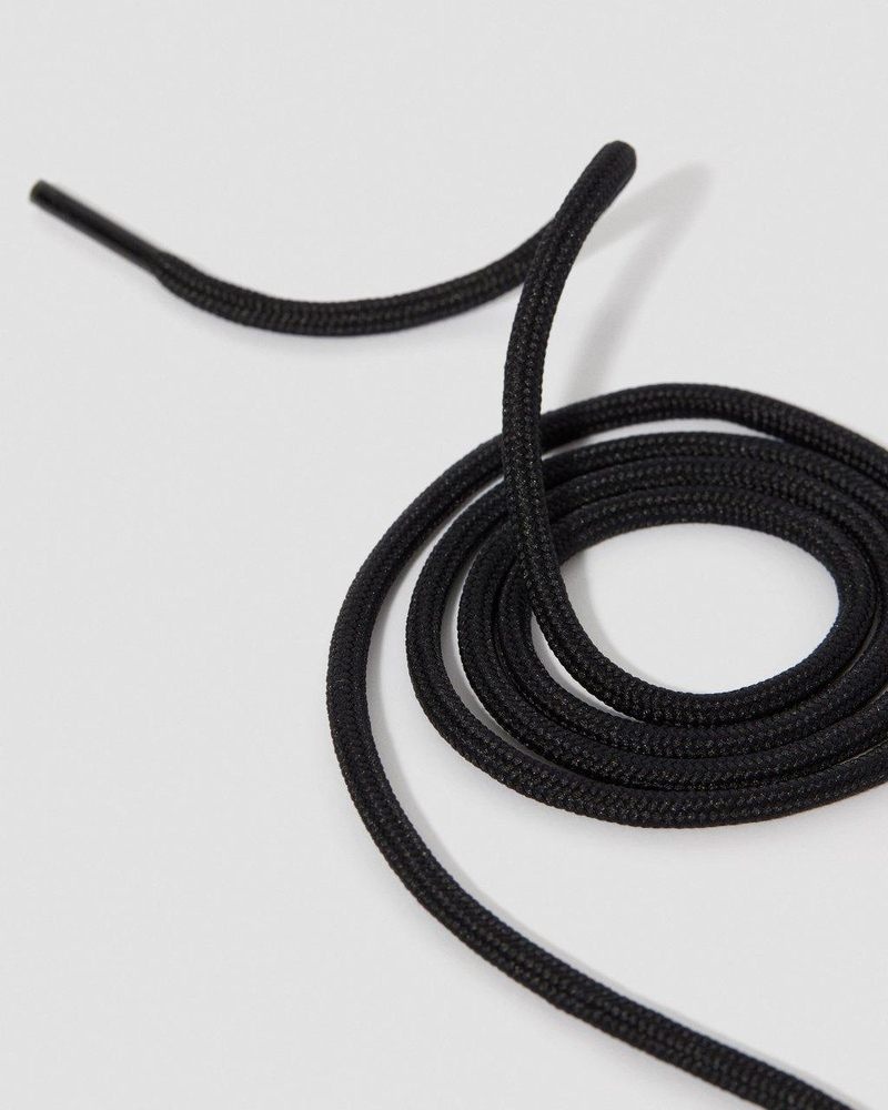 Dr Martin Martens 36 Inch Round Shoe Laces (4-5 Eye) (Tetoron) Shoe Laces Black | IJ81-E9HK