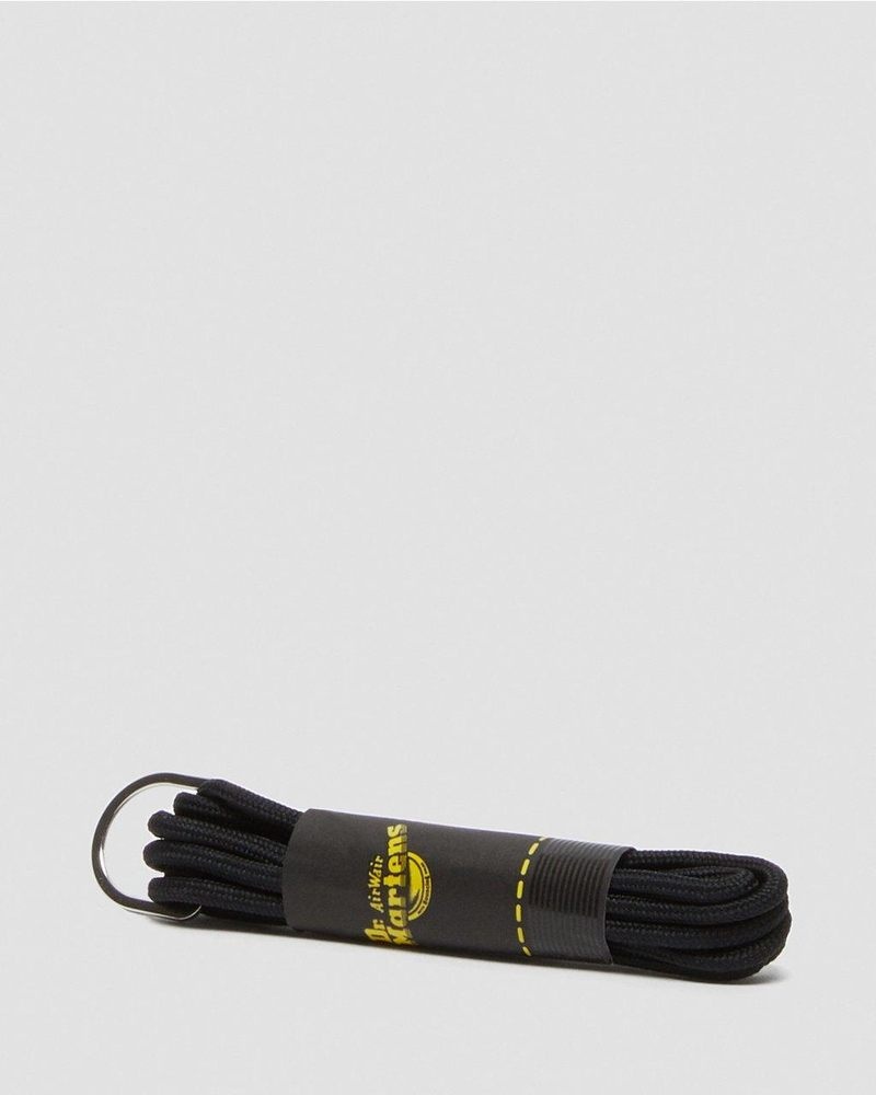 Dr Martin Martens 36 Inch Round Shoe Laces (4-5 Eye) (Tetoron) Shoe Laces Black | IJ81-E9HK