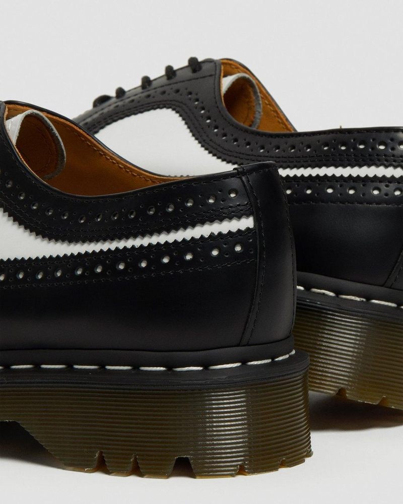 Dr Martin Martens 3989 Bex Smooth Leather Brogue Shoes (Smooth Leather) Platforms Black | VC06-C6FB