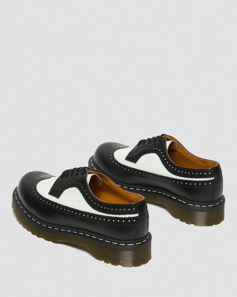 Dr Martin Martens 3989 Bex Smooth Leather Brogue Shoes (Smooth Leather) Platforms Black | VC06-C6FB