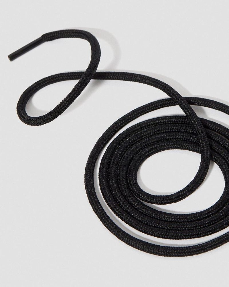 Dr Martin Martens 47 Inch Round Shoe Laces (6-7 Eye) (Polyester) Shoe Laces Black | ZP61-S7UI