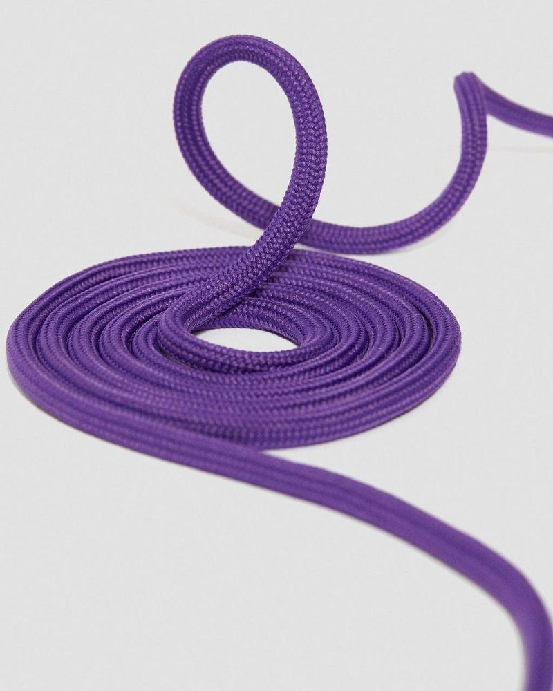 Dr Martin Martens 55 Inch Round Shoe Laces (8-10 Eye) (Polyester) Shoe Laces Purple | NE74-G6NZ