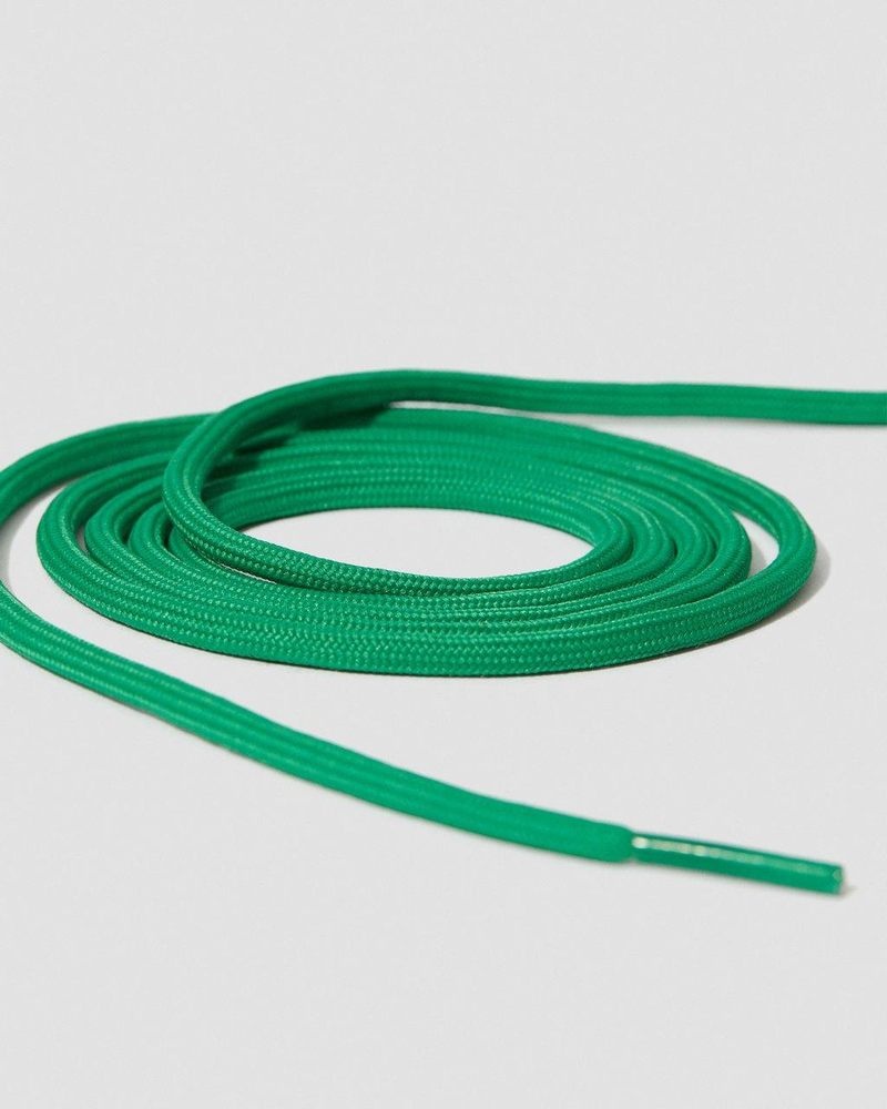 Dr Martin Martens 55 Inch Round Shoe Laces (8-10 Eye) (Polyester) Shoe Laces Green | YE98-Y8ED