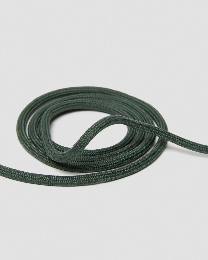 Dr Martin Martens 55 Inch Round Shoe Laces (8-10 Eye) (Polyester) Shoe Laces Dark Green | YL99-K9GZ