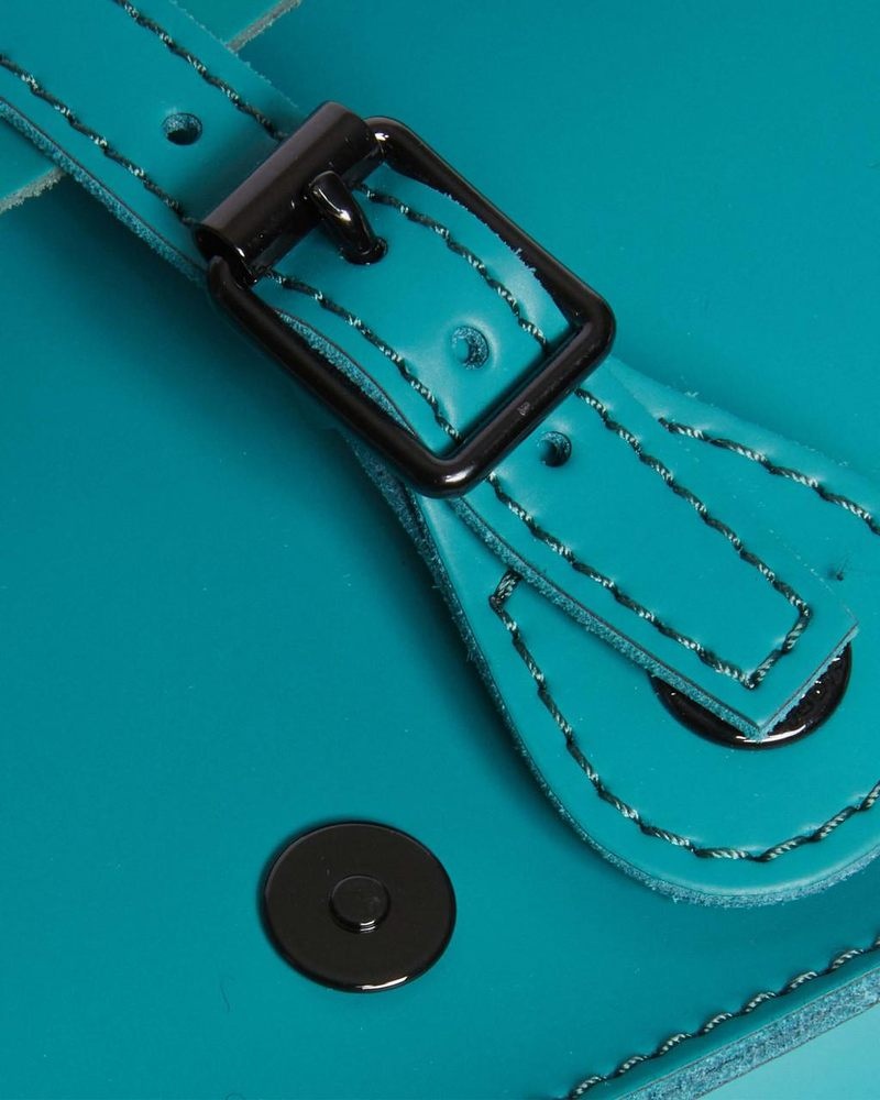 Dr Martin Martens 7 Inch Leather Crossbody Bag (Smooth Leather) Bags & Backpacks Teal Green | DC81-L7ZN