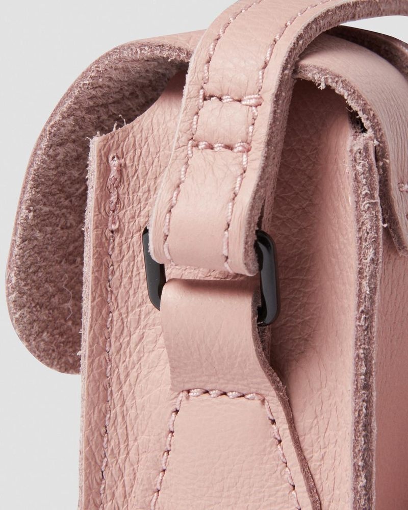 Dr Martin Martens 7 Inch Pisa Leather Crossbody Bag (Pisa) Bags & Backpacks Peach Beige | PD08-J7ZY