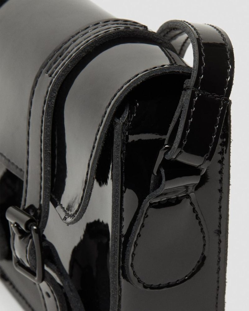 Dr Martin Martens 7 inch Patent Leather Crossbody Bag (Patent Leather) Bags & Backpacks Black | LY12-D2WG