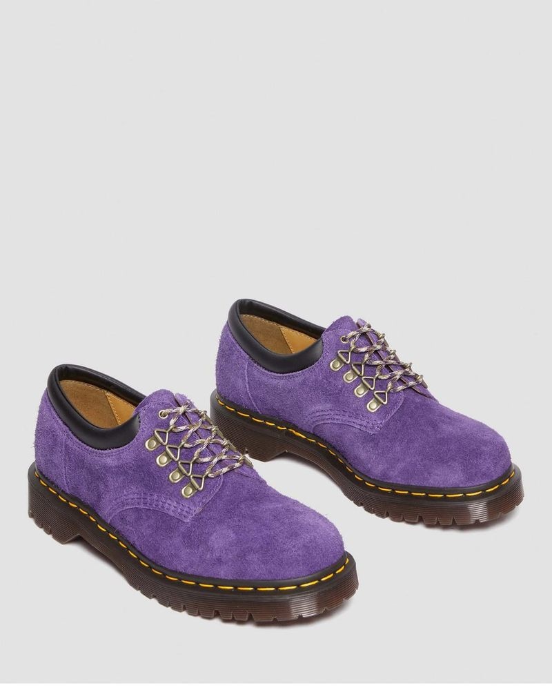 Dr Martin Martens 8053 Ben Suede Casual Shoes (Long Napped Suede) Shoes RICH PURPLE | BY37-Q8DU