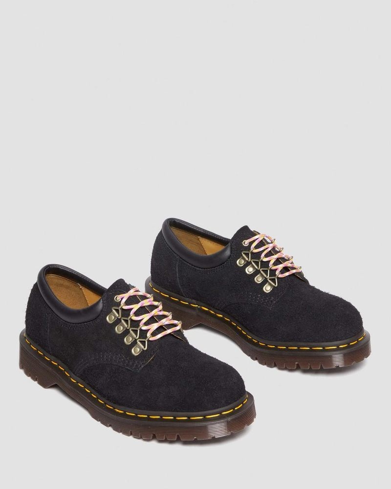 Dr Martin Martens 8053 Ben Suede Casual Shoes (Long Napped Suede) Shoes Black | ON69-G3GJ