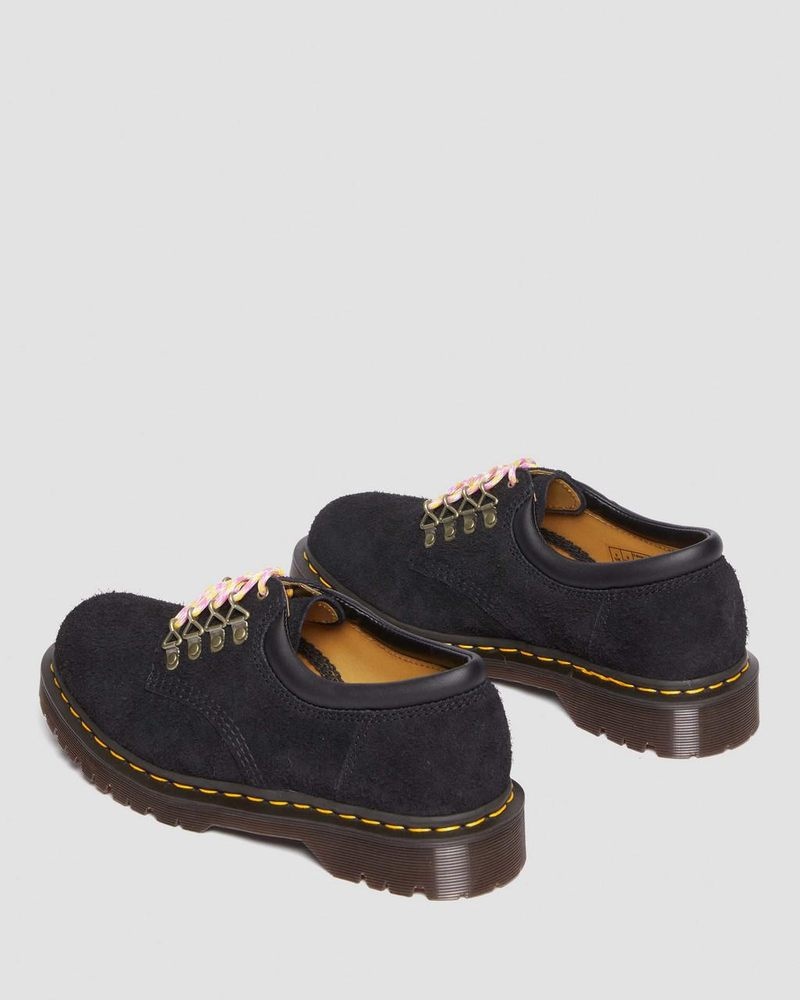 Dr Martin Martens 8053 Ben Suede Casual Shoes (Long Napped Suede) Shoes Black | ON69-G3GJ