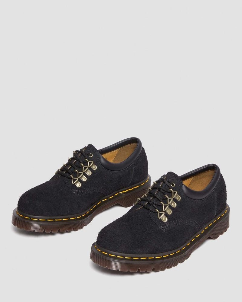 Dr Martin Martens 8053 Ben Suede Casual Shoes (Long Napped Suede) Shoes Black | ON69-G3GJ