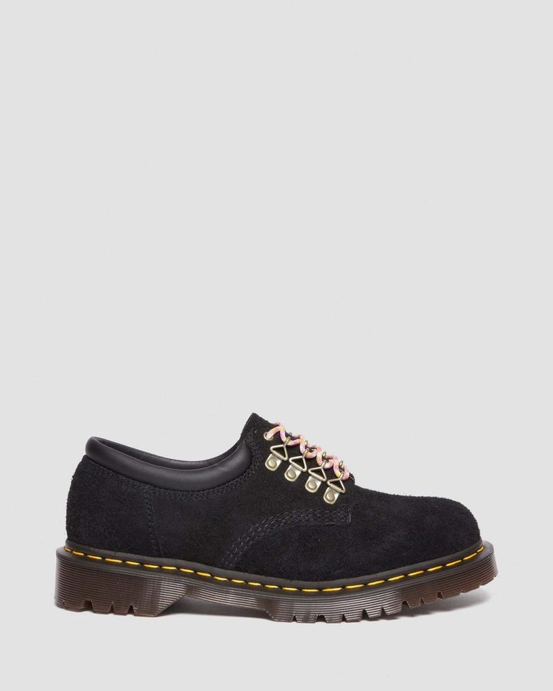 Dr Martin Martens 8053 Ben Suede Casual Shoes (Long Napped Suede) Shoes Black | TZ30-D6FW