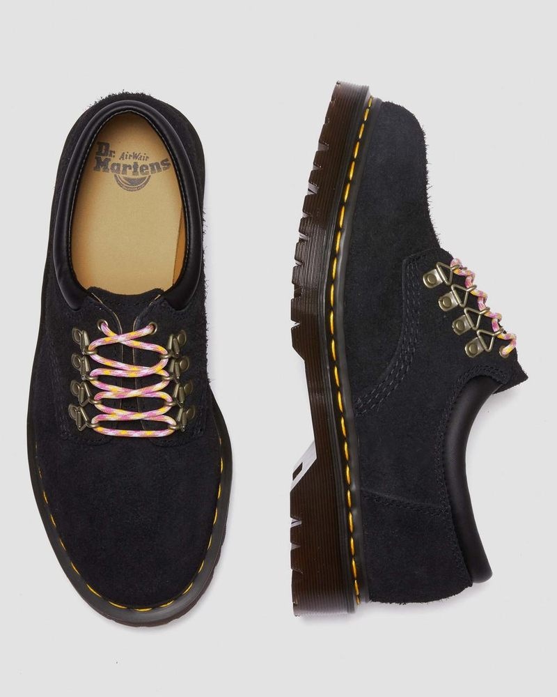 Dr Martin Martens 8053 Ben Suede Casual Shoes (Long Napped Suede) Shoes Black | TZ30-D6FW