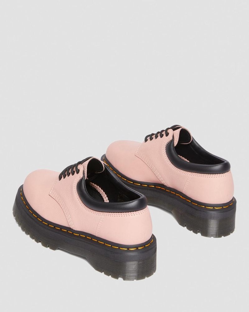 Dr Martin Martens 8053 Pisa Leather Platform Casual Shoes (Pisa) Platforms Shoes Peach Beige | ME34-O0GE