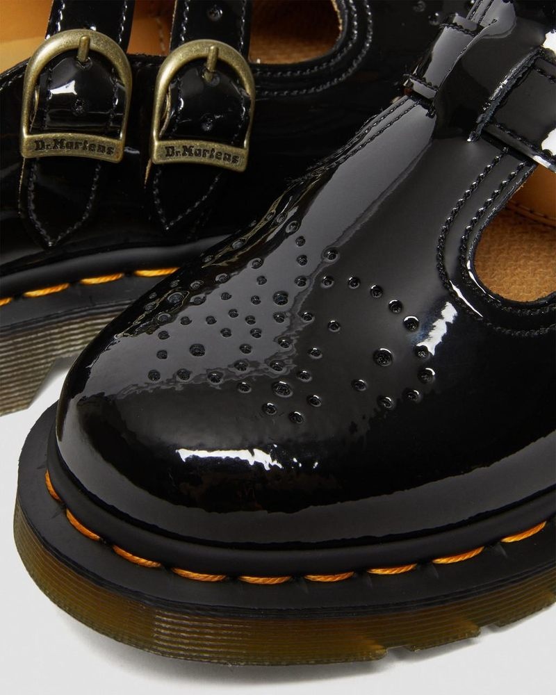 Dr Martin Martens 8065 Patent Leather Mary Jane Shoes (Patent Leather) Shoes Black | UZ14-N5FY