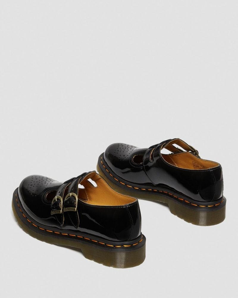 Dr Martin Martens 8065 Patent Leather Mary Jane Shoes (Patent Leather) Shoes Black | UZ14-N5FY