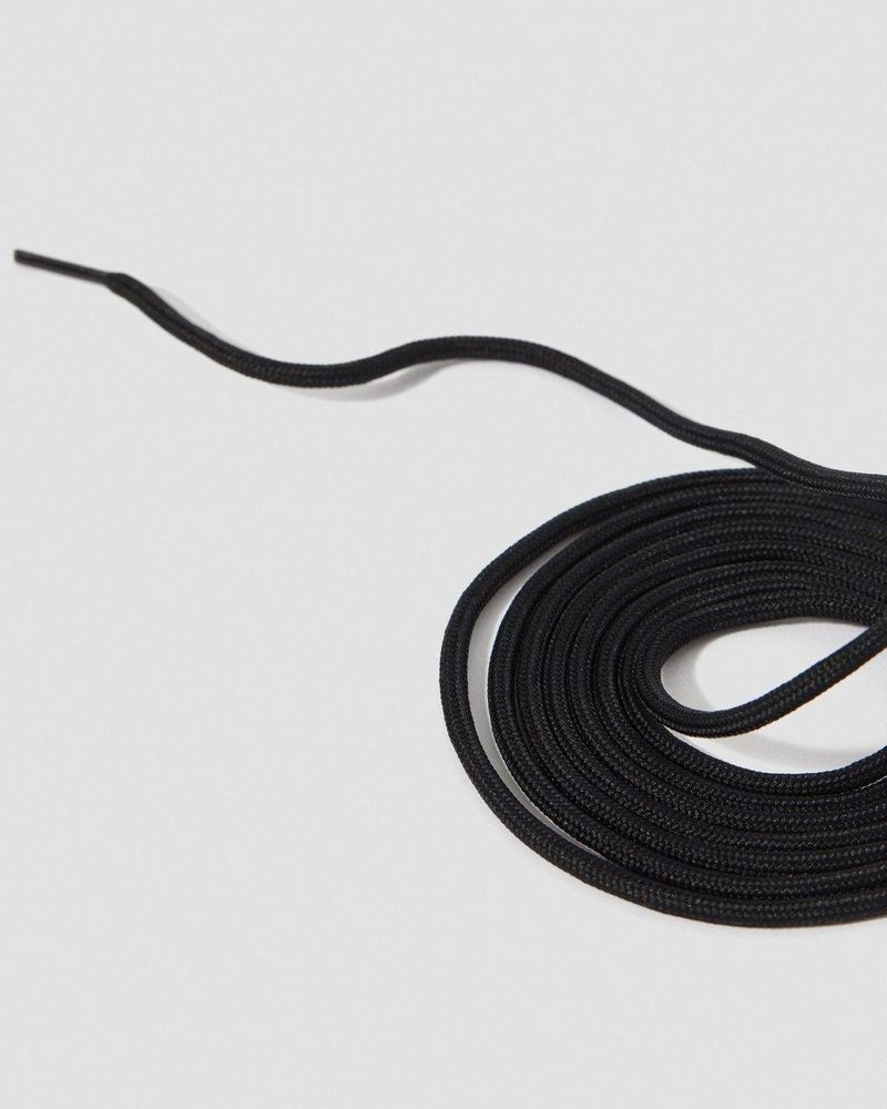 Dr Martin Martens 83 Inch Round Shoe Laces (12-14 Eye) Shoe Laces Black | BG38-S6RY