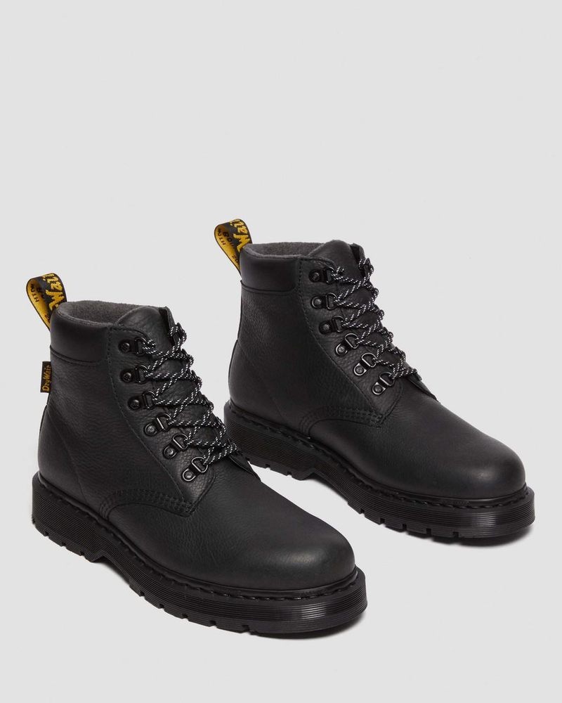 Dr Martin Martens 939 Trinity Waterproof Leather Lace Up Boots Boots Black | SS34-E0CM