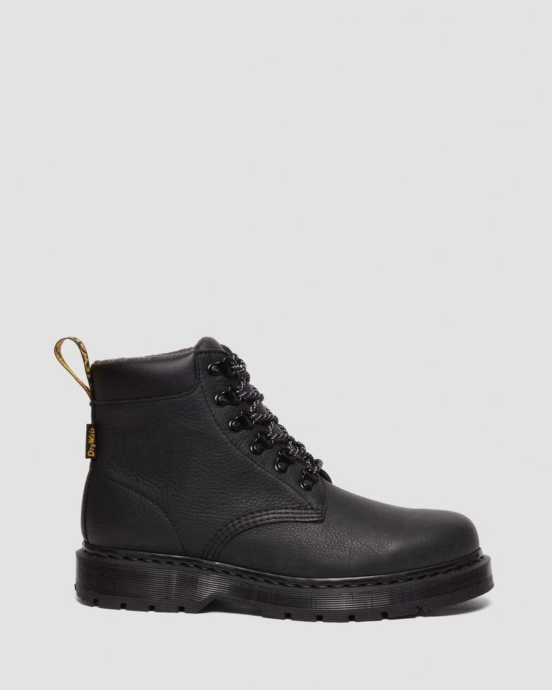 Dr Martin Martens 939 Trinity Waterproof Leather Lace Up Boots Boots Black | SS34-E0CM