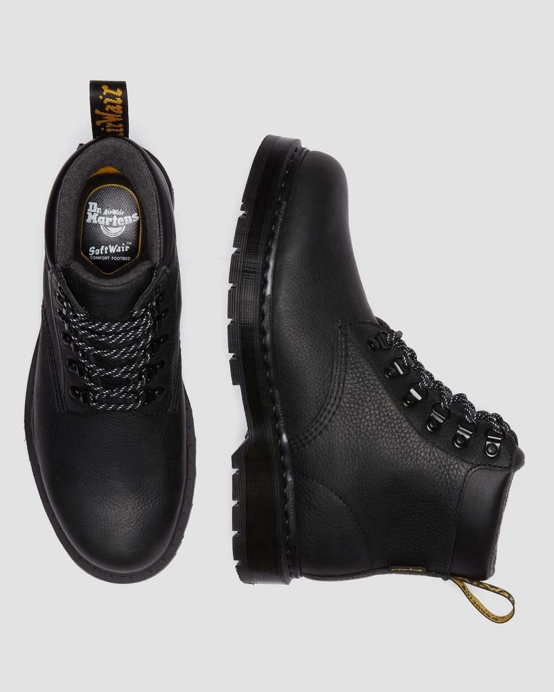 Dr Martin Martens 939 Trinity Waterproof Leather Lace Up Boots Boots Black | SS34-E0CM