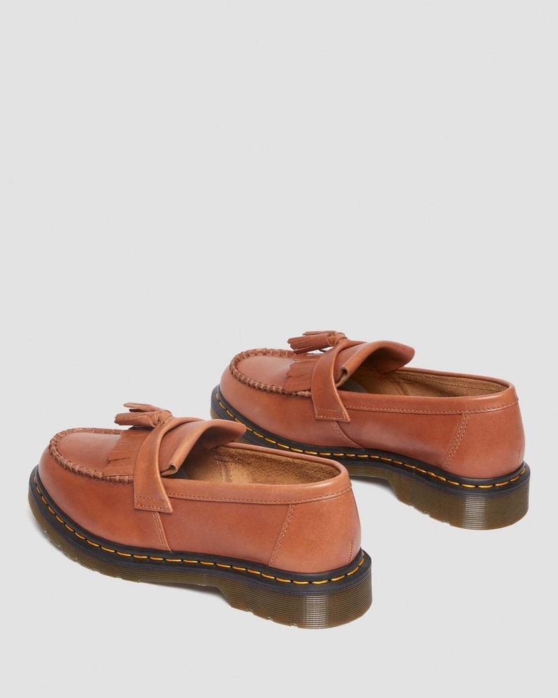 Dr Martin Martens Adrian Carrara Leather Tassel Loafers (Carrara) Shoes Saddle Tan | JJ56-U6UK