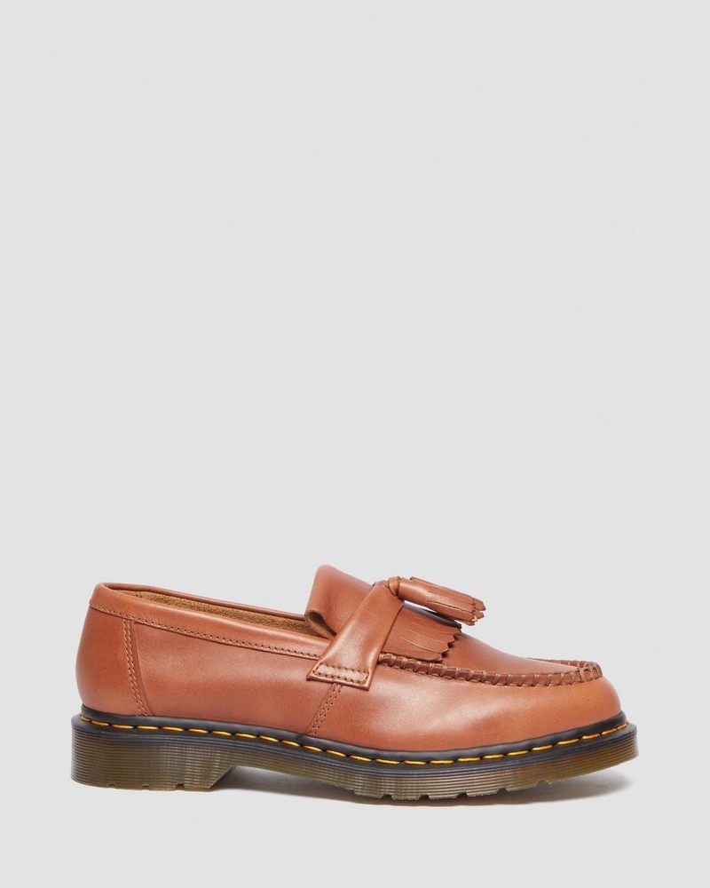 Dr Martin Martens Adrian Carrara Leather Tassel Loafers (Carrara) Shoes Saddle Tan | JJ56-U6UK