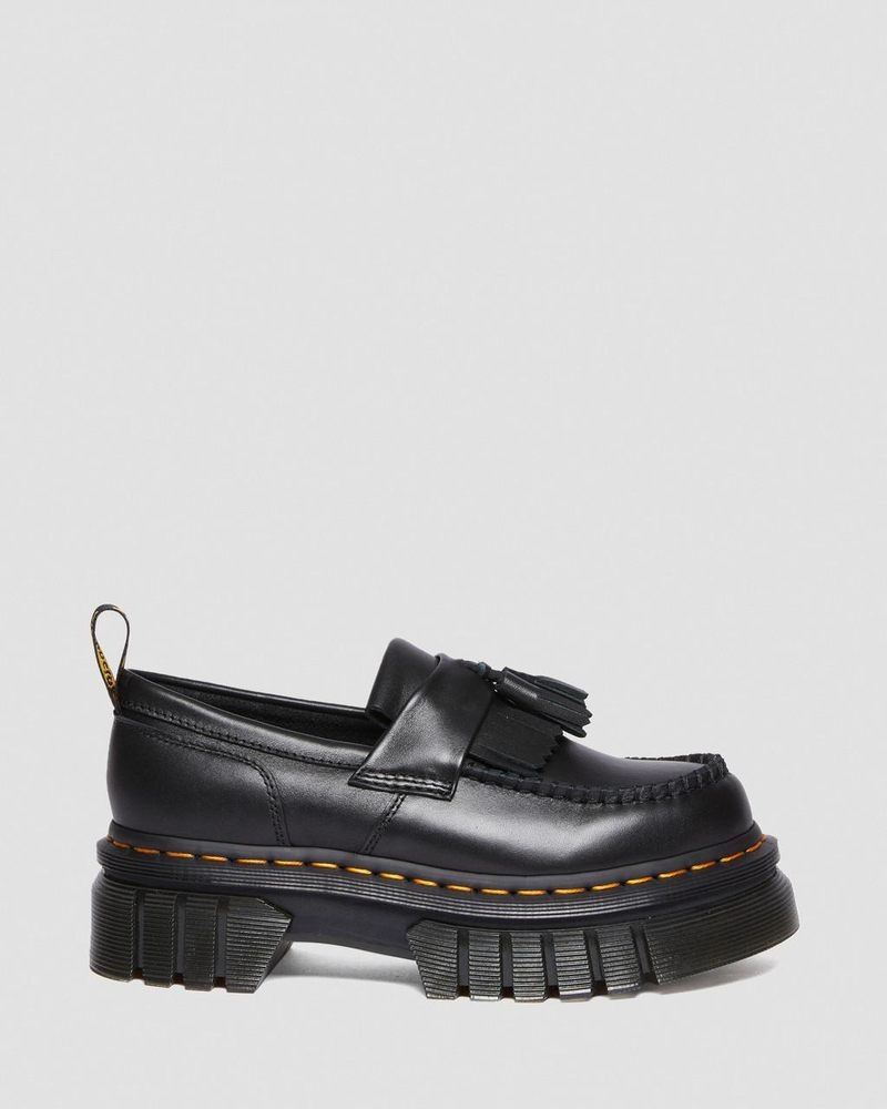 Dr Martin Martens Audrick Nappa Lux Platform Loafers (Nappa Lux) Platforms Black | QW13-U6KL