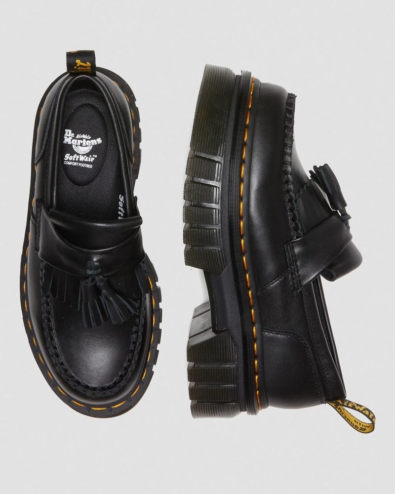 Dr Martin Martens Audrick Nappa Lux Platform Loafers (Nappa Lux) Platforms Black | QW13-U6KL