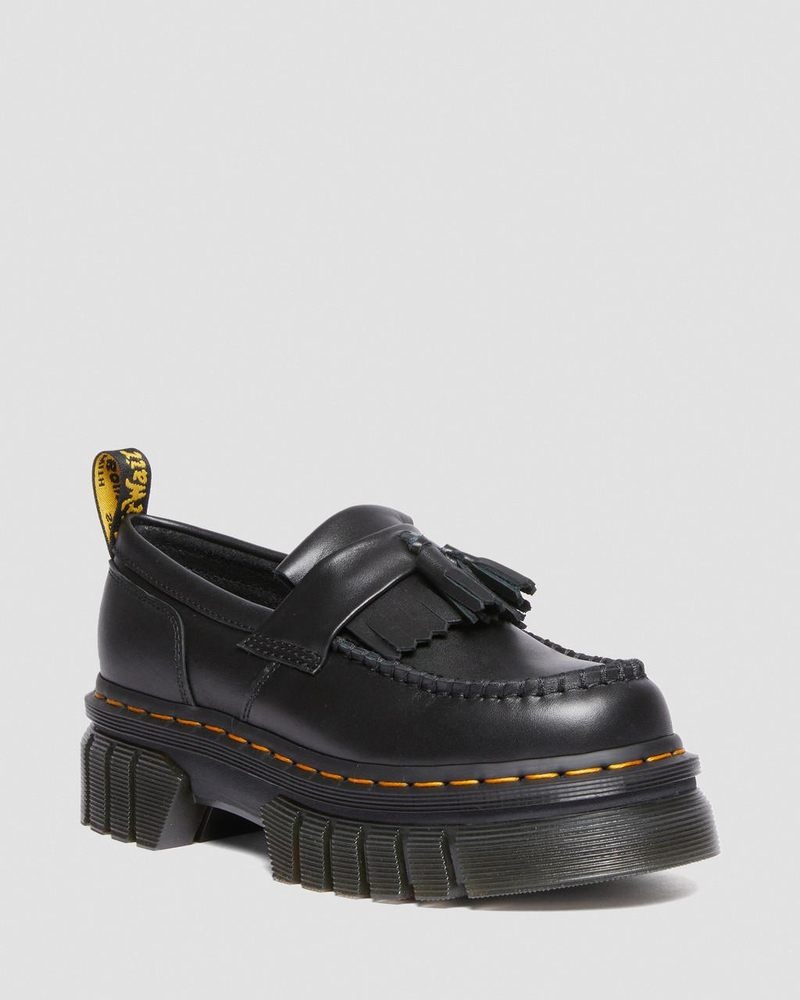 Dr Martin Martens Audrick Nappa Lux Platform Loafers (Nappa Lux) Platforms Black | QW13-U6KL