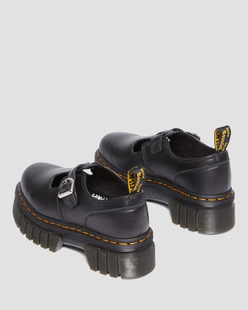 Dr Martin Martens Audrick Nappa Lux Platform Mary Jane Shoes (Nappa Lux) Platforms Shoes Black | HY72-L5YV