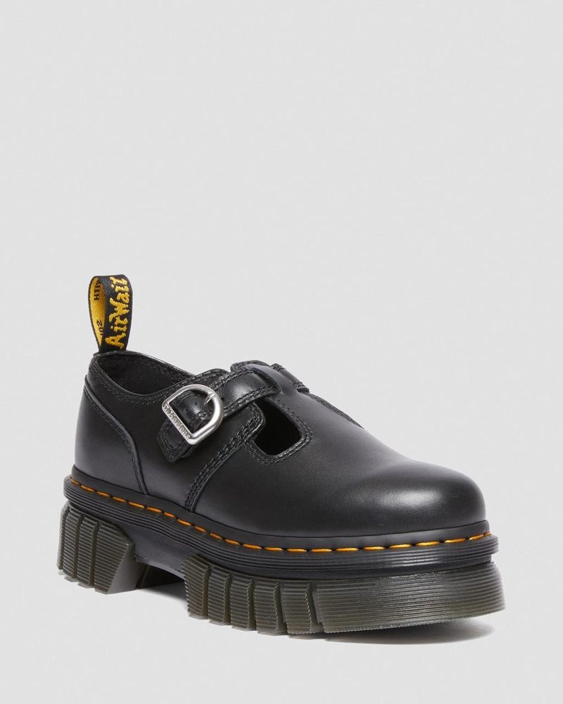 Dr Martin Martens Audrick Nappa Lux Platform Mary Jane Shoes (Nappa Lux) Platforms Shoes Black | HY72-L5YV