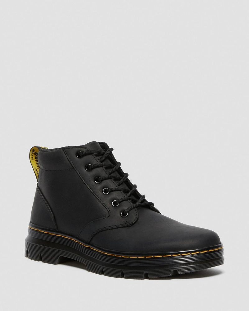 Dr Martin Martens Bonny Leather Casual Boots (Wyoming) Boots Black | RG03-J3SO