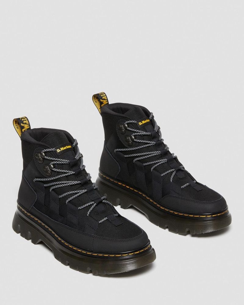 Dr Martin Martens Boury Leather Casual Boots (Ajax+Extra Tough 50/50) Boots Black | WA36-F6PR