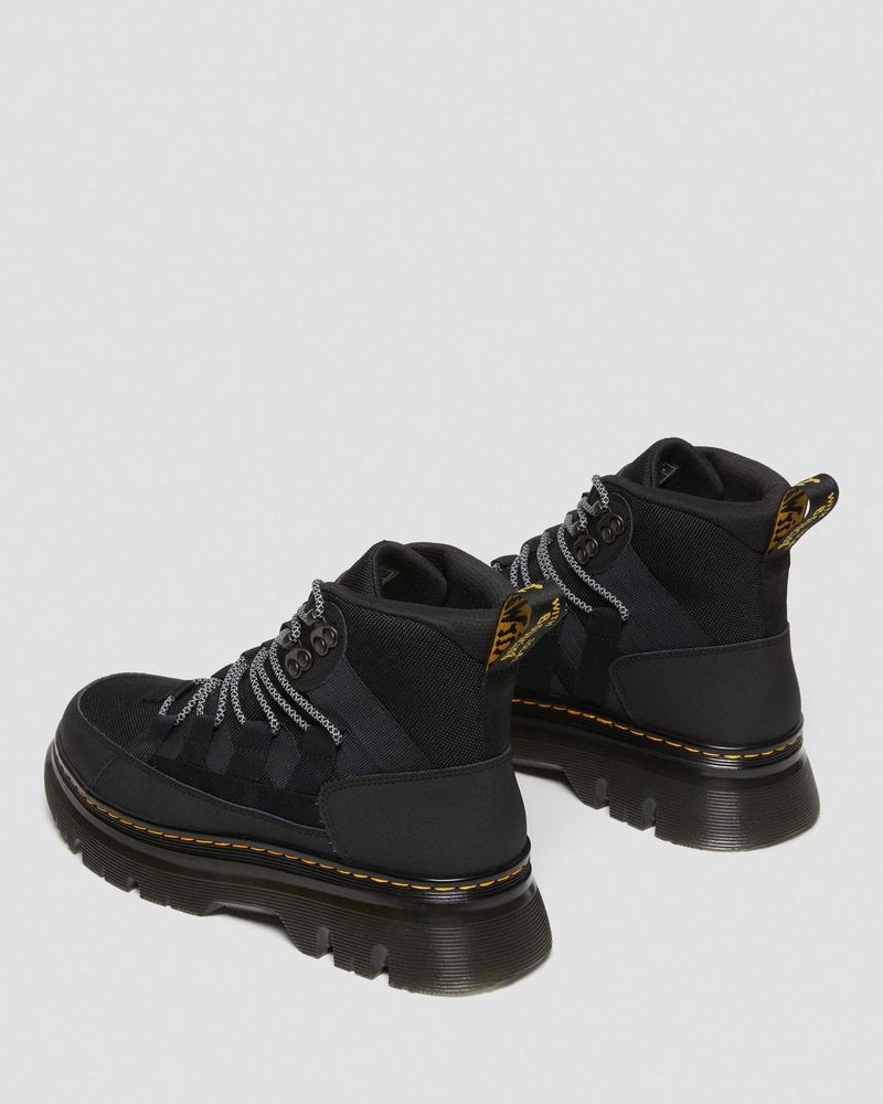 Dr Martin Martens Boury Leather Casual Boots (Ajax+Extra Tough 50/50) Boots Black | WA36-F6PR