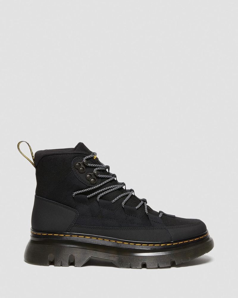 Dr Martin Martens Boury Leather Casual Boots (Ajax+Extra Tough 50/50) Boots Black | WA36-F6PR