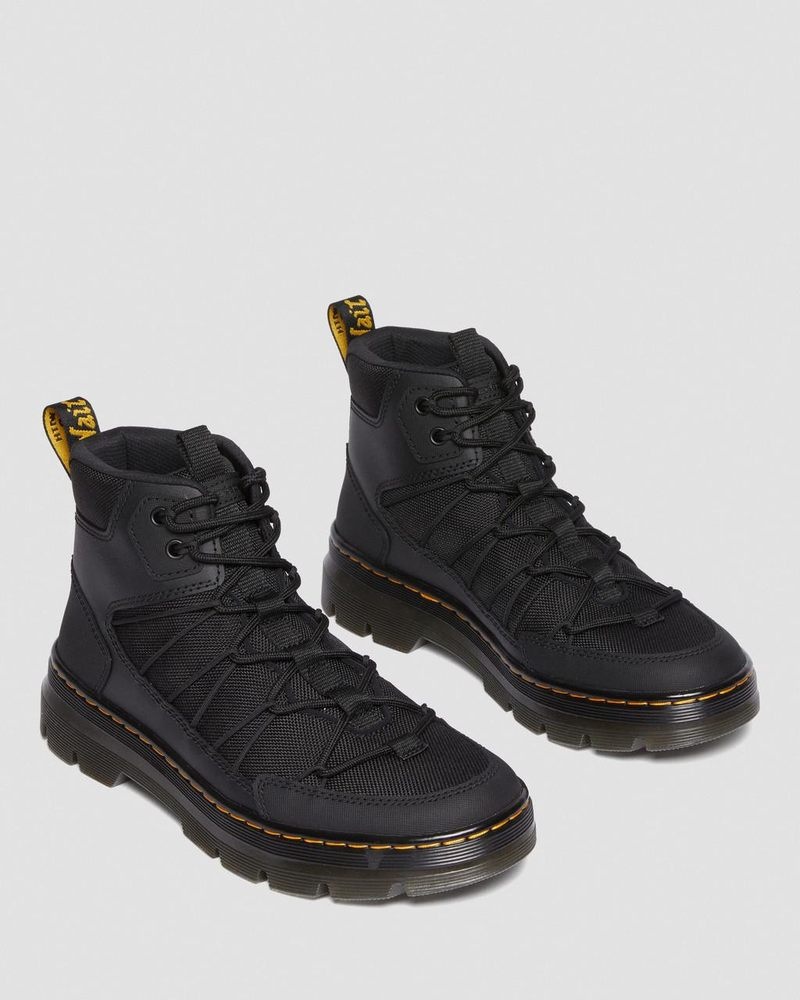 Dr Martin Martens Buwick Extra Tough Lace Up Utility Boots (Ajax+Extra Tough 50/50) Boots Black | SO53-Q9RI