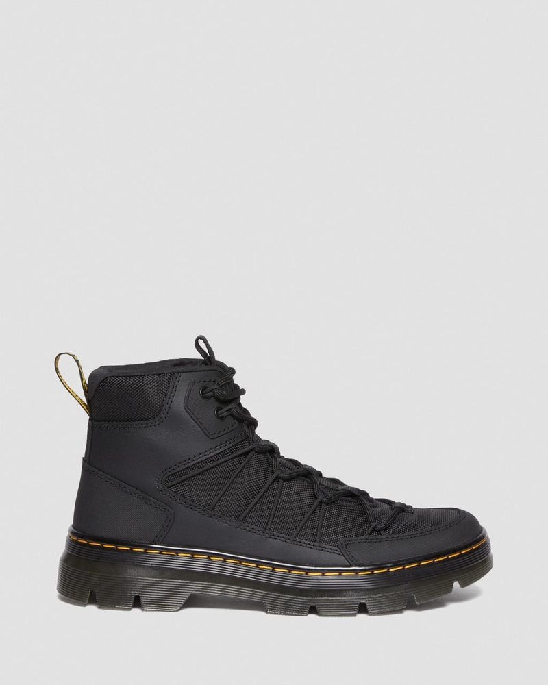 Dr Martin Martens Buwick Extra Tough Lace Up Utility Boots (Ajax+Extra Tough 50/50) Boots Black | SO53-Q9RI