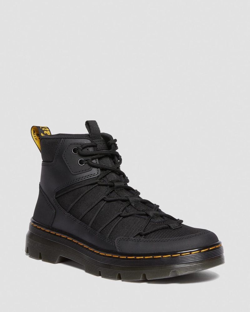 Dr Martin Martens Buwick Extra Tough Lace Up Utility Boots (Ajax+Extra Tough 50/50) Boots Black | MR46-M2KW