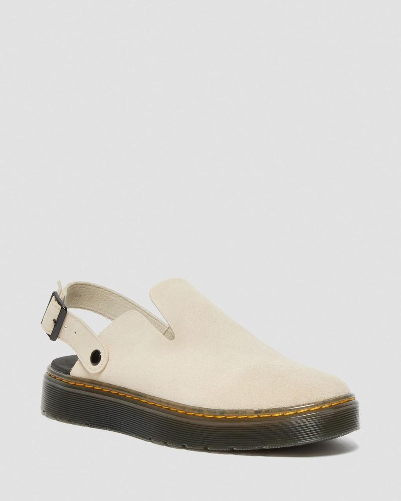 Dr Martin Martens Carlson Suede Casual Slingback Mules (E.H.Suede) Sandals Sand | TX10-R1IE