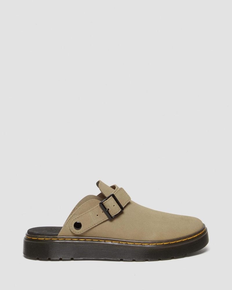 Dr Martin Martens Carlson Suede Casual Slingback Mules (E.H.Suede) Sandals Savannah Tan | EO67-M4OC