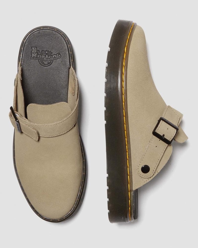 Dr Martin Martens Carlson Suede Casual Slingback Mules (E.H.Suede) Sandals Savannah Tan | EO67-M4OC