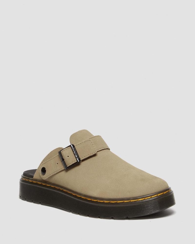 Dr Martin Martens Carlson Suede Casual Slingback Mules (E.H.Suede) Sandals Savannah Tan | EO67-M4OC