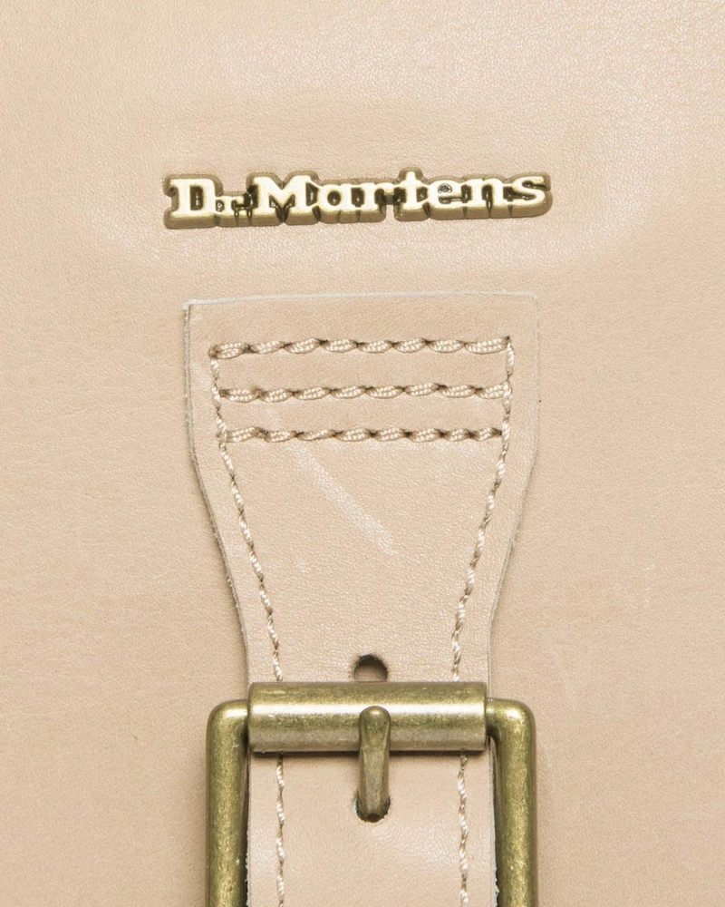 Dr Martin Martens Carrara Leather Vertical Crossbody Bag (Carrara) Bags & Backpacks Beige | YC54-T8UU