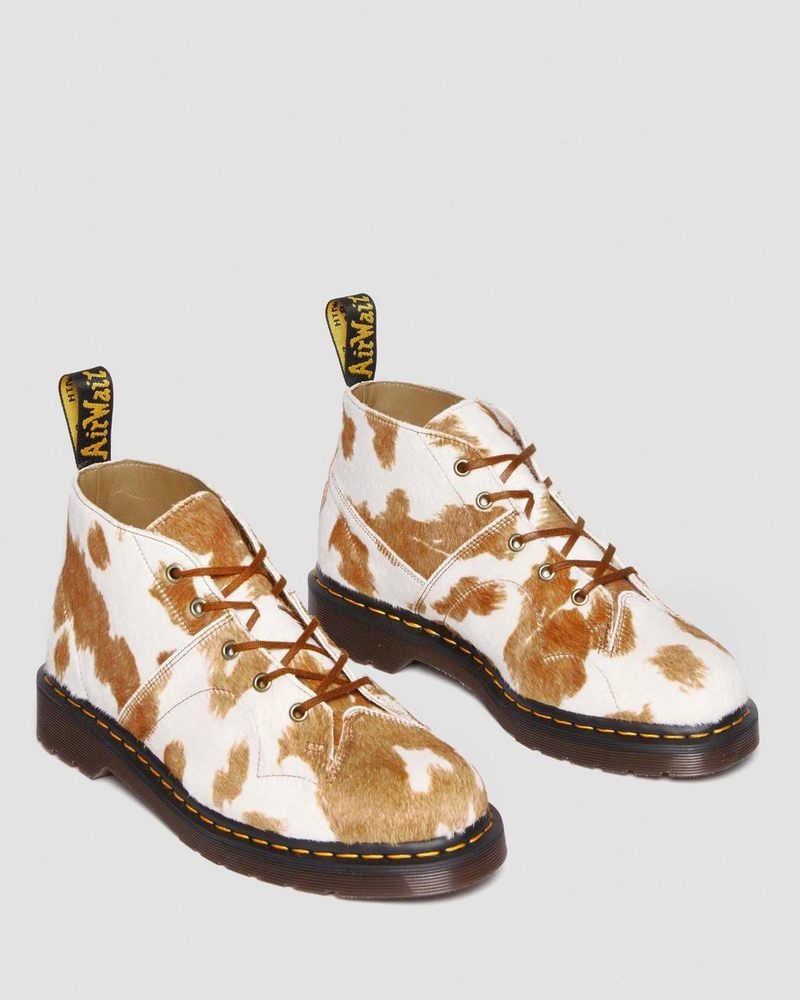 Dr Martin Martens Church Hair-On Cow Print Monkey Boots (Hair On) Boots Jersey Cow Print | ZG71-O7WC